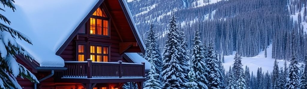 Ski chalet vacation rental in Big Sky, Montana on a winter evening — the kind of Airbnb property Montana hosts manage